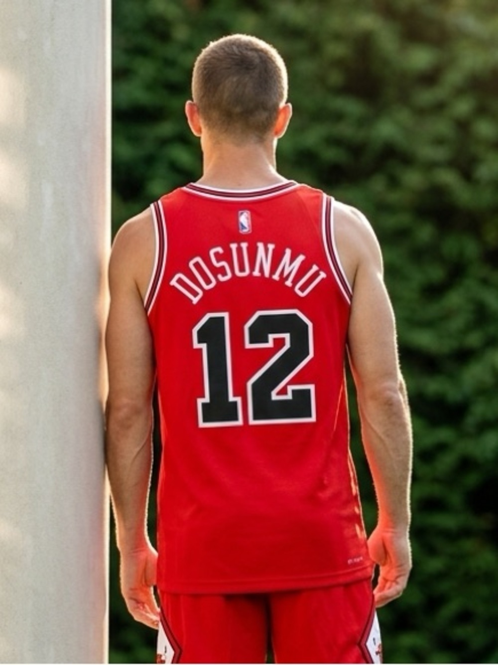 NWOT Fanatics NBA Red Chicago Bulls Ayo Dosunmu #12 Basketball Jersey - Size L